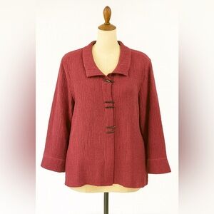 Habitat Women's Textured Jacket - Deep Red
